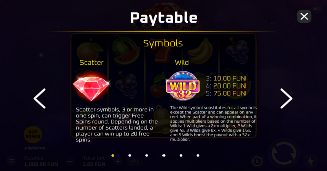 ruby royal paytable 1 paytable
