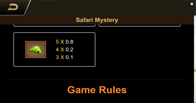 safari mystery paytable 3 paytable