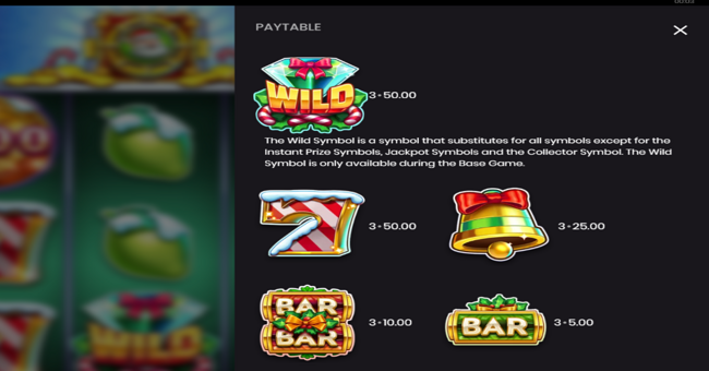 santas vault paytable 1 paytable