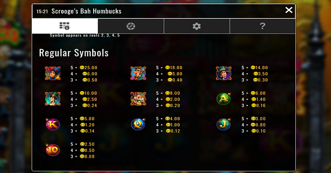 scrooges bah humbucks xtreme power pots paytable paytable