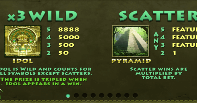 secret jungle paytable 1 paytable