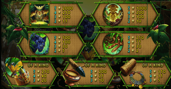 secret symbol paytable 2 paytable