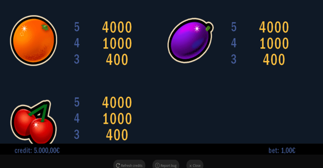 seven seven xmas paytable 3 paytable