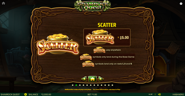 shamrock quest paytable 2 paytable