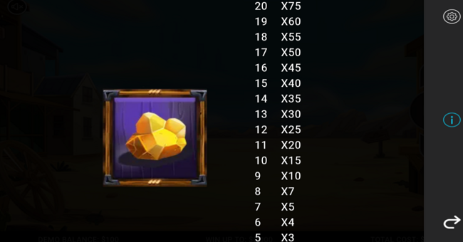 sheriffs sticky cash paytable 5 paytable