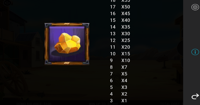 sheriffs sticky cash paytable 6 paytable