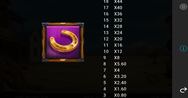 sheriffs sticky cash paytable 8 paytable