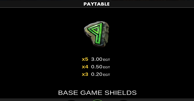 shield wall set sail clover chance paytable 5 paytable