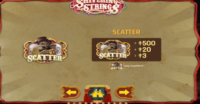 shivering strings paytable 2 paytable