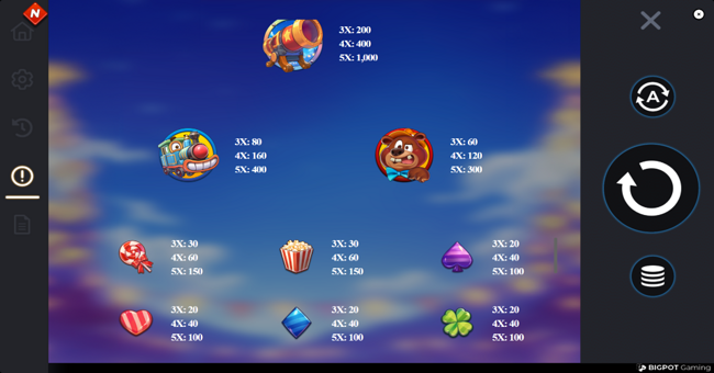 shoot piggy paytable paytable