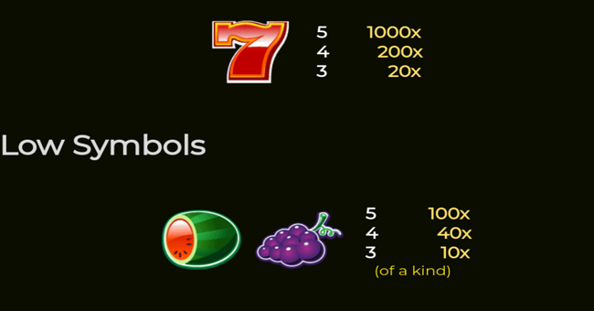 sizable win paytable paytable