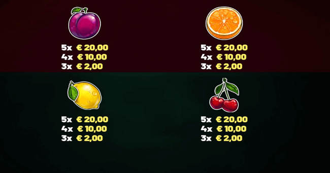 sizzling blaze deluxe paytable2 paytable