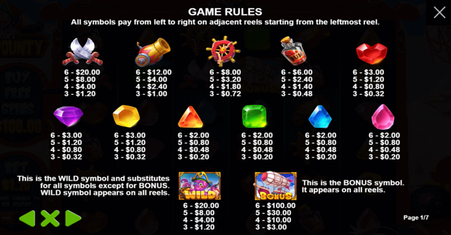 sky bounty paytable paytable