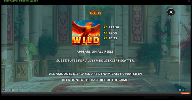 skywind group phoenix queen paytable 4 paytable