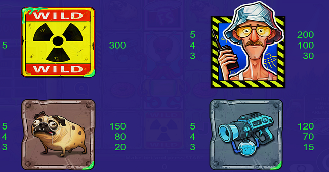 slime bonanza paytable 1 paytable
