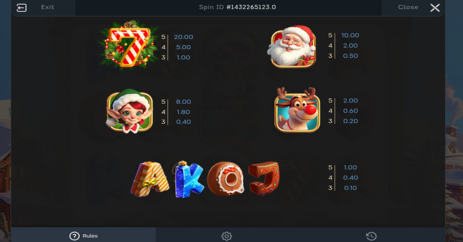 smartsoft gaming jingle bell bonanza paytable 2 paytable