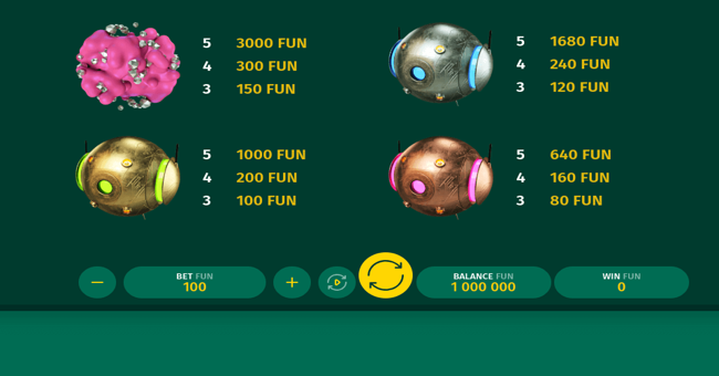 space collector paytable paytable