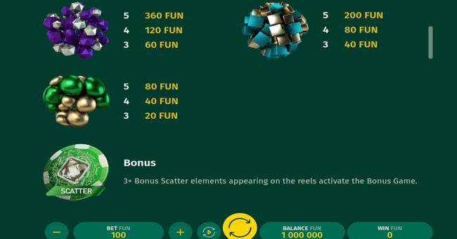 space collector paytable2 paytable