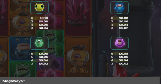 space wars xxxtreme megaways paytable 3 paytable