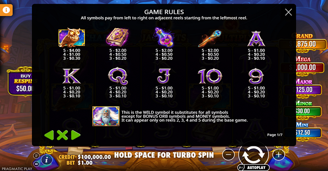 Spell Master Slot by Pragmatic Play | Play for Free