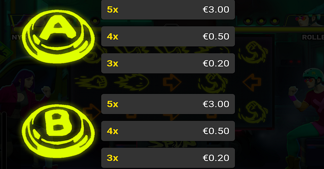 spin fighters paytable 6 paytable