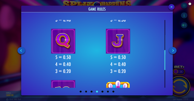 split happens paytable 3 paytable