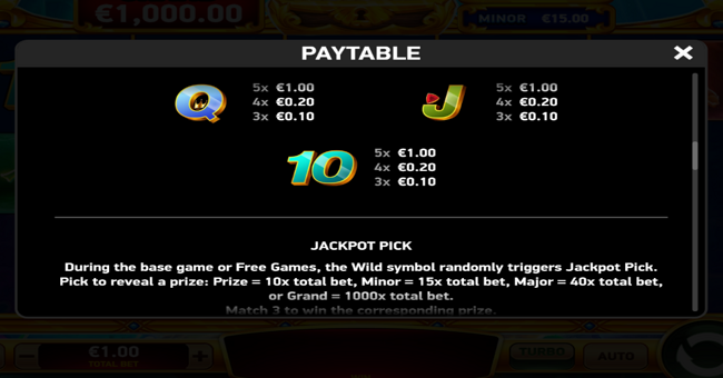 stampede rush trident paytable 3 paytable