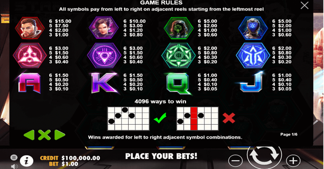 star bounty paytable paytable