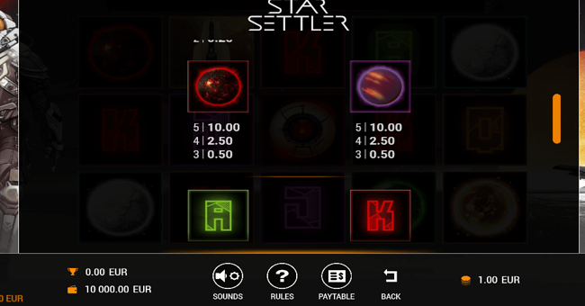 star settler paytable3 paytable