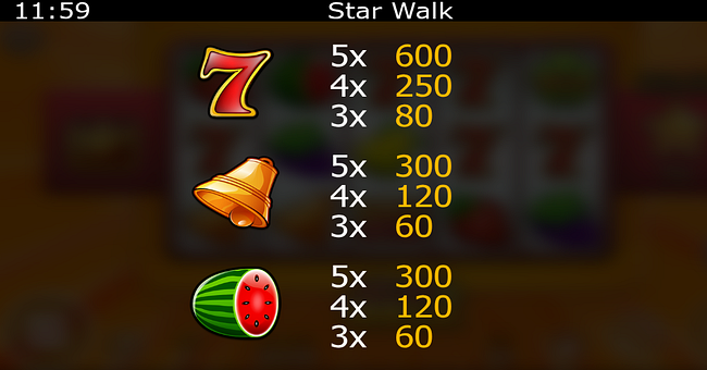 star walk paytable 1 paytable