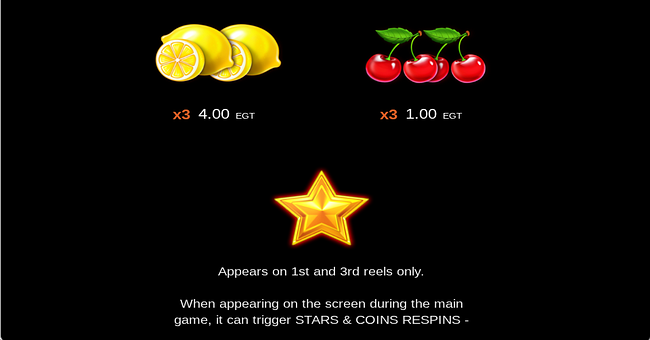 stars and coins respin clover chance paytable 3 paytable