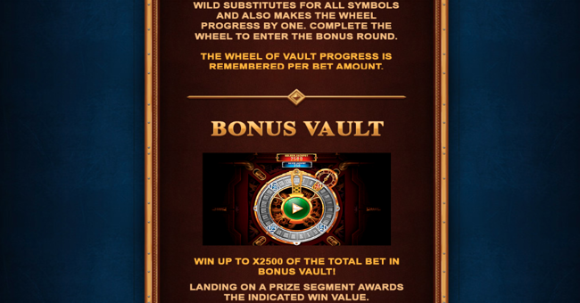 steam vault paytable 4 paytable