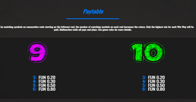 stickman cash paytable 6 paytable