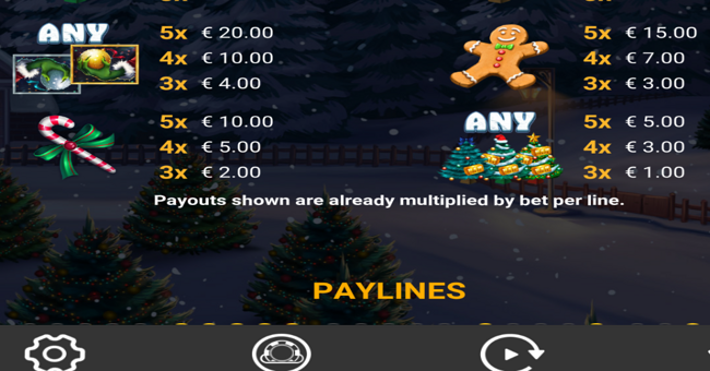 stolen xmas paytable 2 paytable