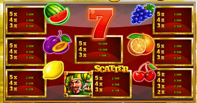 stoned joker 5 paytable paytable