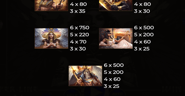 story of egypt 10 lines paytable 2 paytable