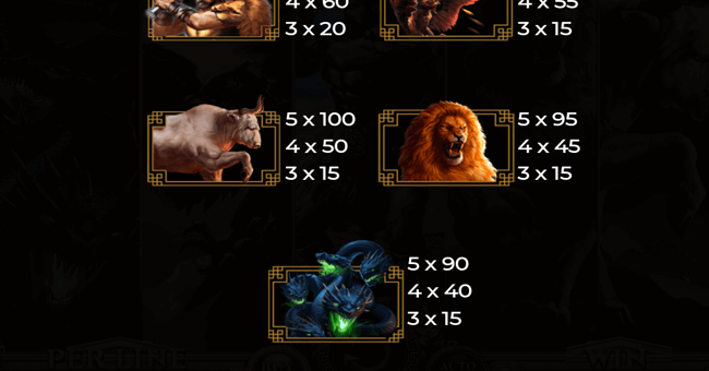 story of hercules paytable 2 paytable