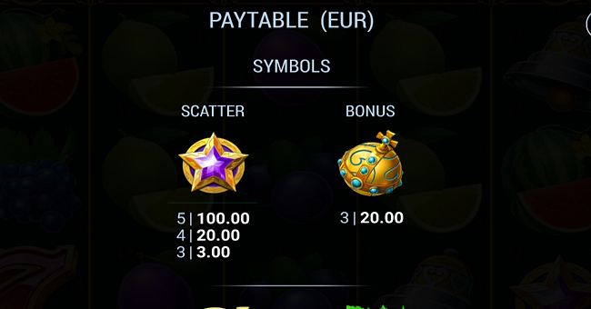 stunning crown cash mesh link paytable 1 paytable