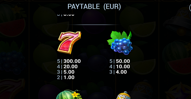 stunning crown cash mesh link paytable 2 paytable