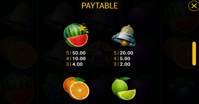 stunning crown cash mesh paytable 3 paytable