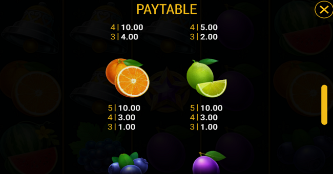 stunning crown cash mesh paytable 4 paytable