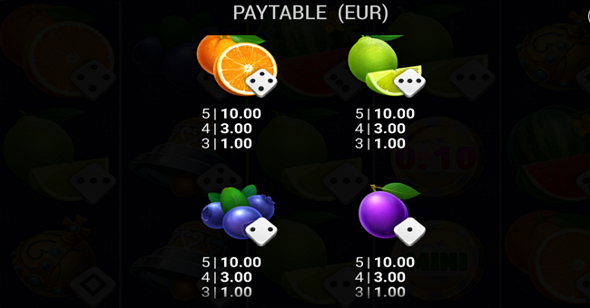 stunning crown cash mesh ultra dice paytable 4 paytable