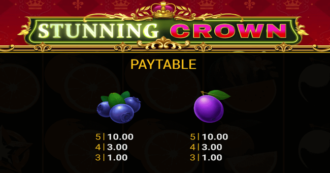 stunning crown paytable4 paytable