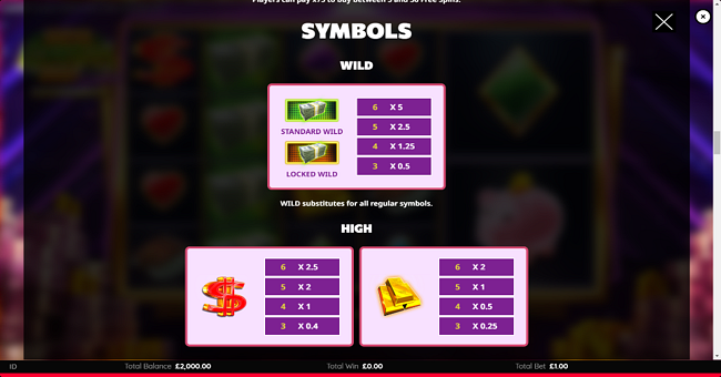 super cash drop deluxe gigablox paytable 1 paytable
