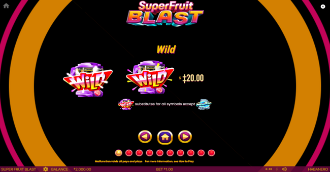 super fruit blast paytable 2 paytable