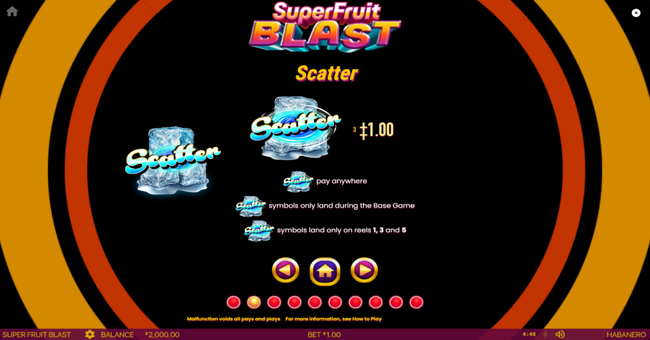 super fruit blast paytable 3 paytable