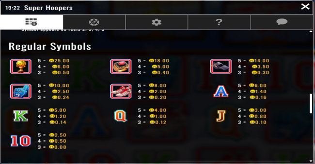 super hoopers xtreme power pots paytable paytable