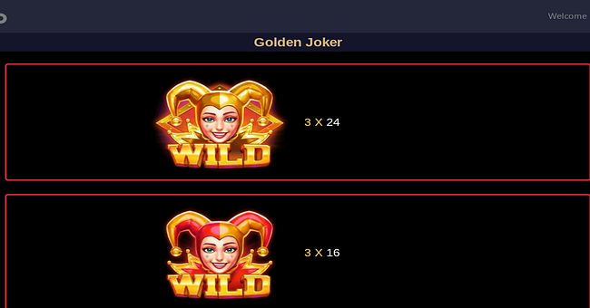 tada gaming golden joker paytable 1 paytable