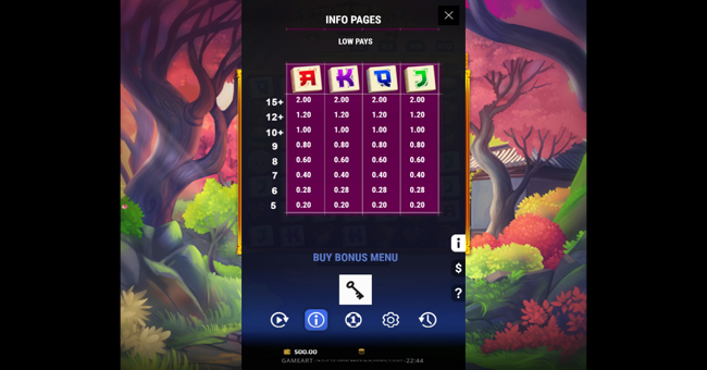 tales of the serpent maiden paytable 2 paytable