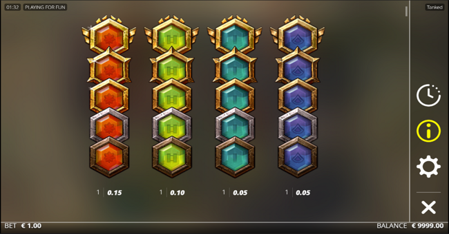 tanked paytable paytable